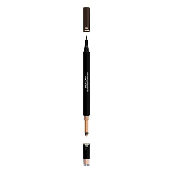 Revlon Colorstay Shape & Glow Eye Brow Marker and Highlighter, Soft Black 250 - Picture 8 of 10